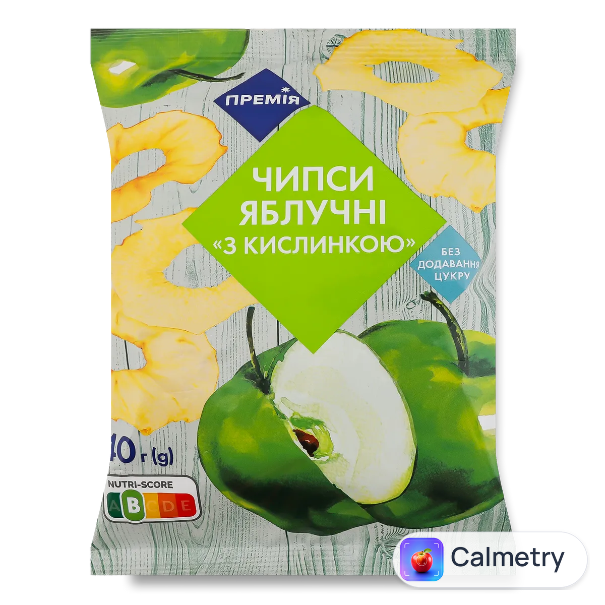 Чипси яблучні «Премія»® з кислинкою 40г