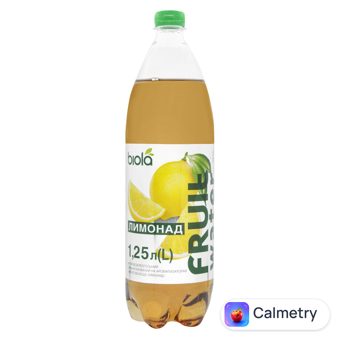 Напій газований Biola Fruit Water Лимонад 1,25л — фото продукту