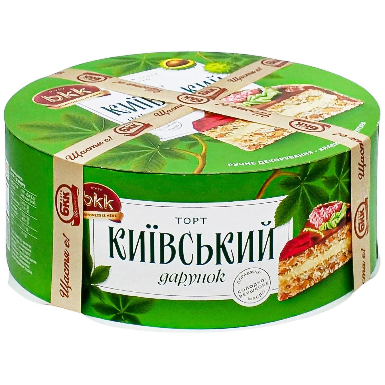 Торт БКК Київський дарунок з арахісом 450г — фото продукту