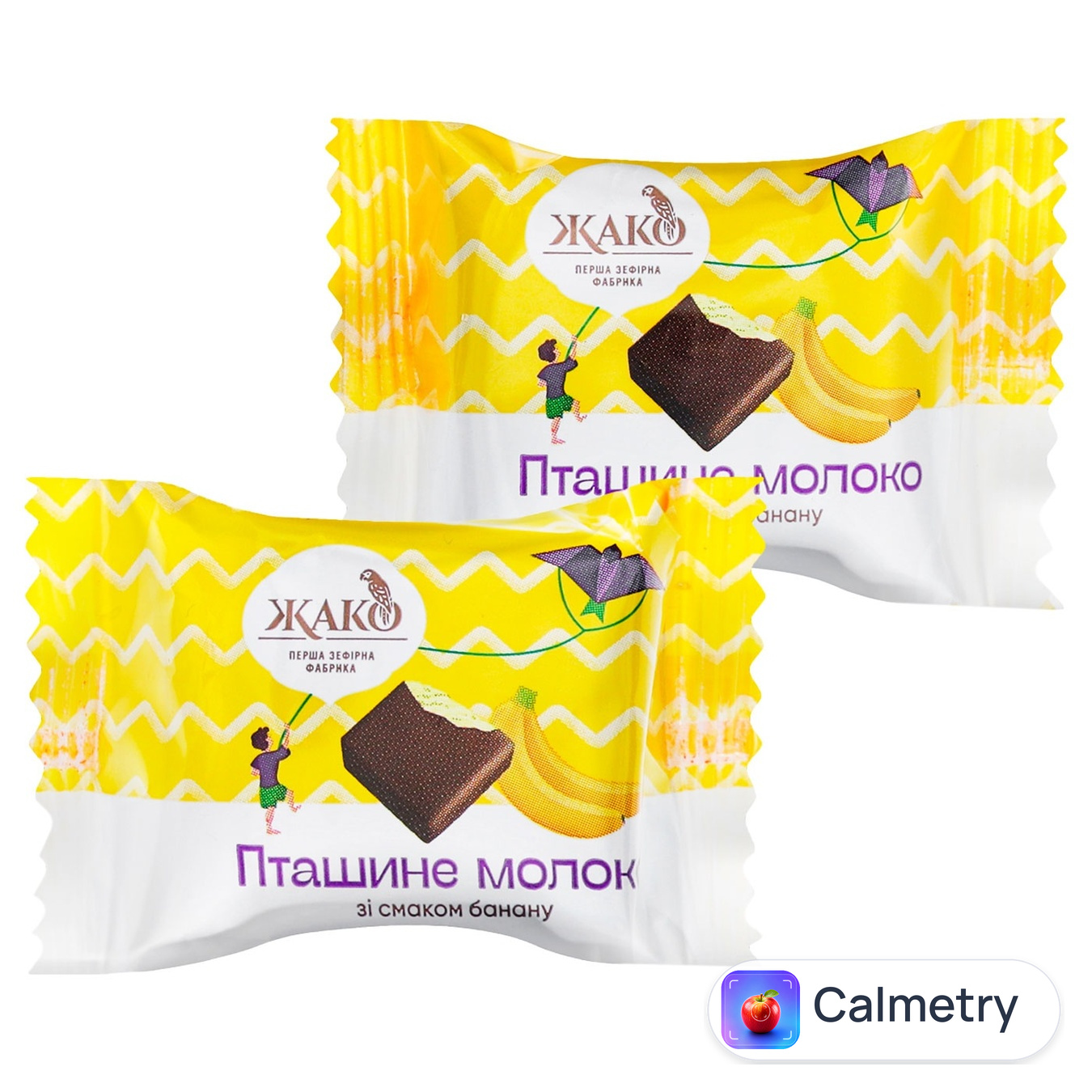 Цукерки Жако пташине молоко зі смаком банану