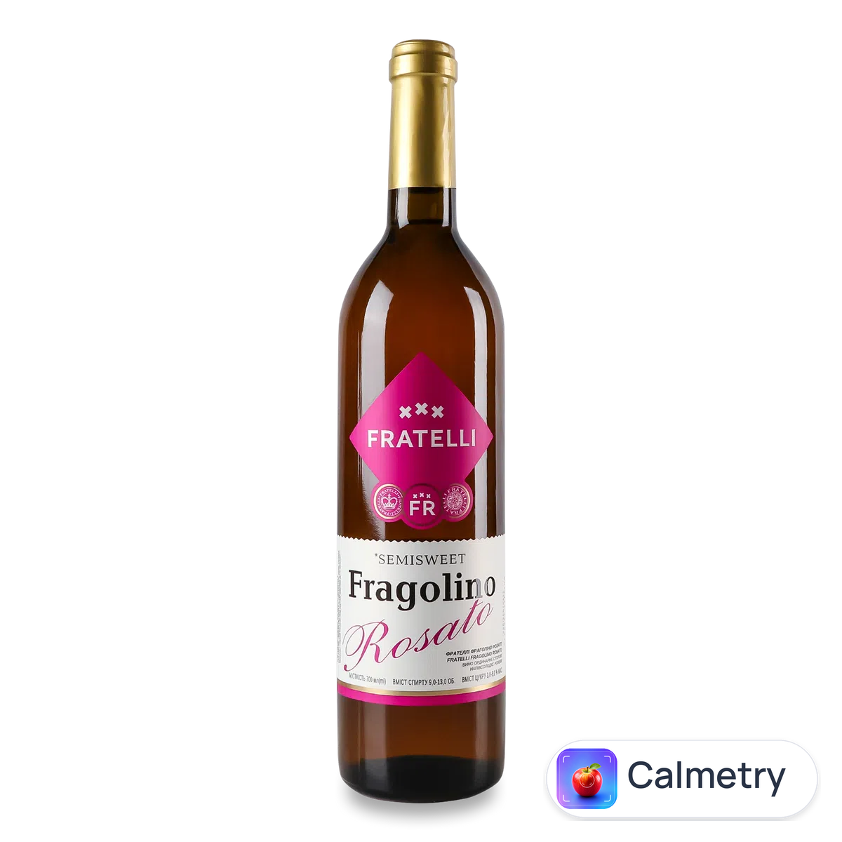Вино Fratelli Fragolino Rosato рожеве напівсолодке 0,7л