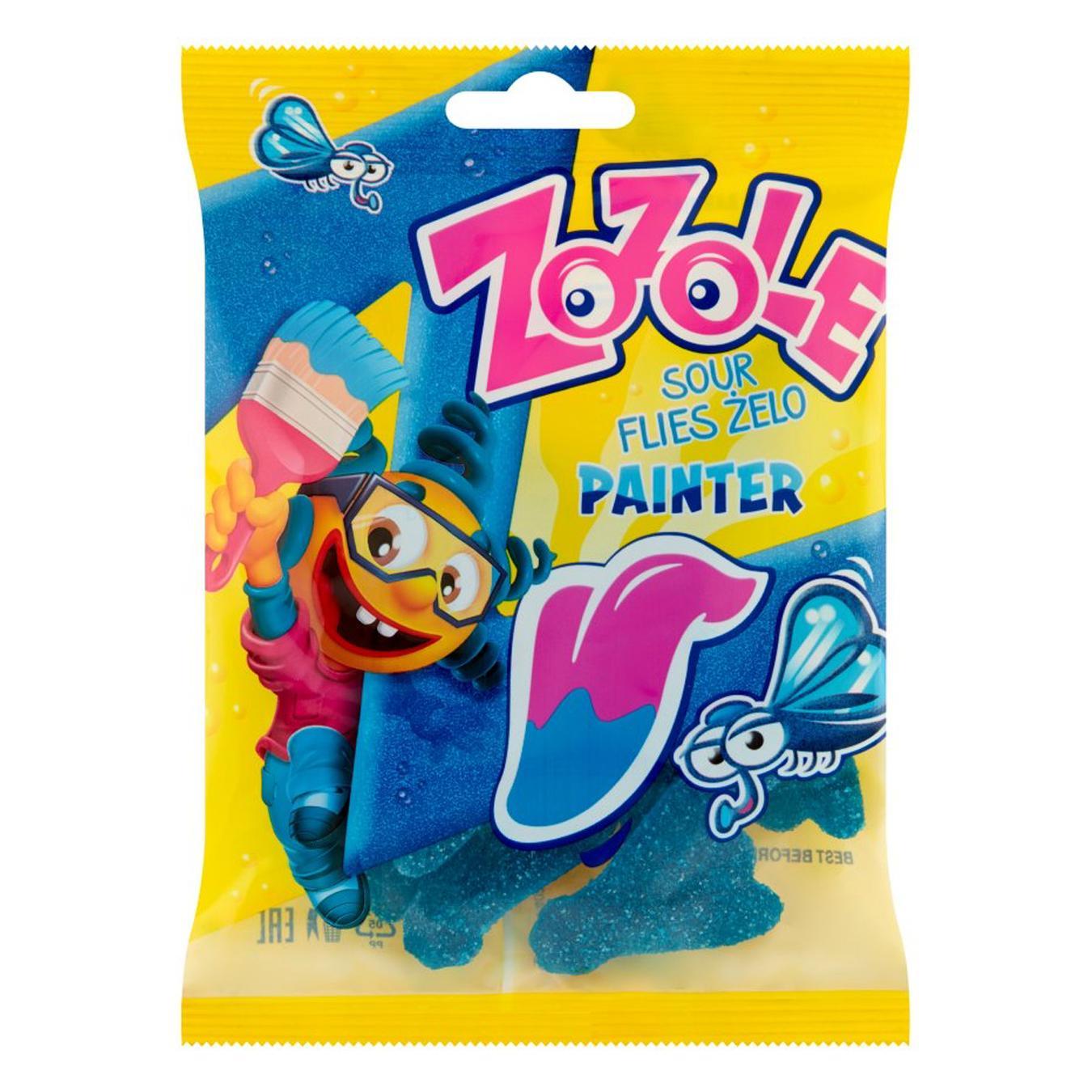 Цукерки Zozole Painter желейні зі смаком малини 75г — фото продукту