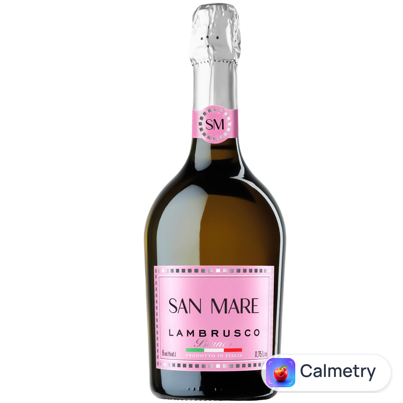 Вино ігристе San Mare Lambrusco dell`Emilia Bianco біле напівсолодке 8% 0,75л
