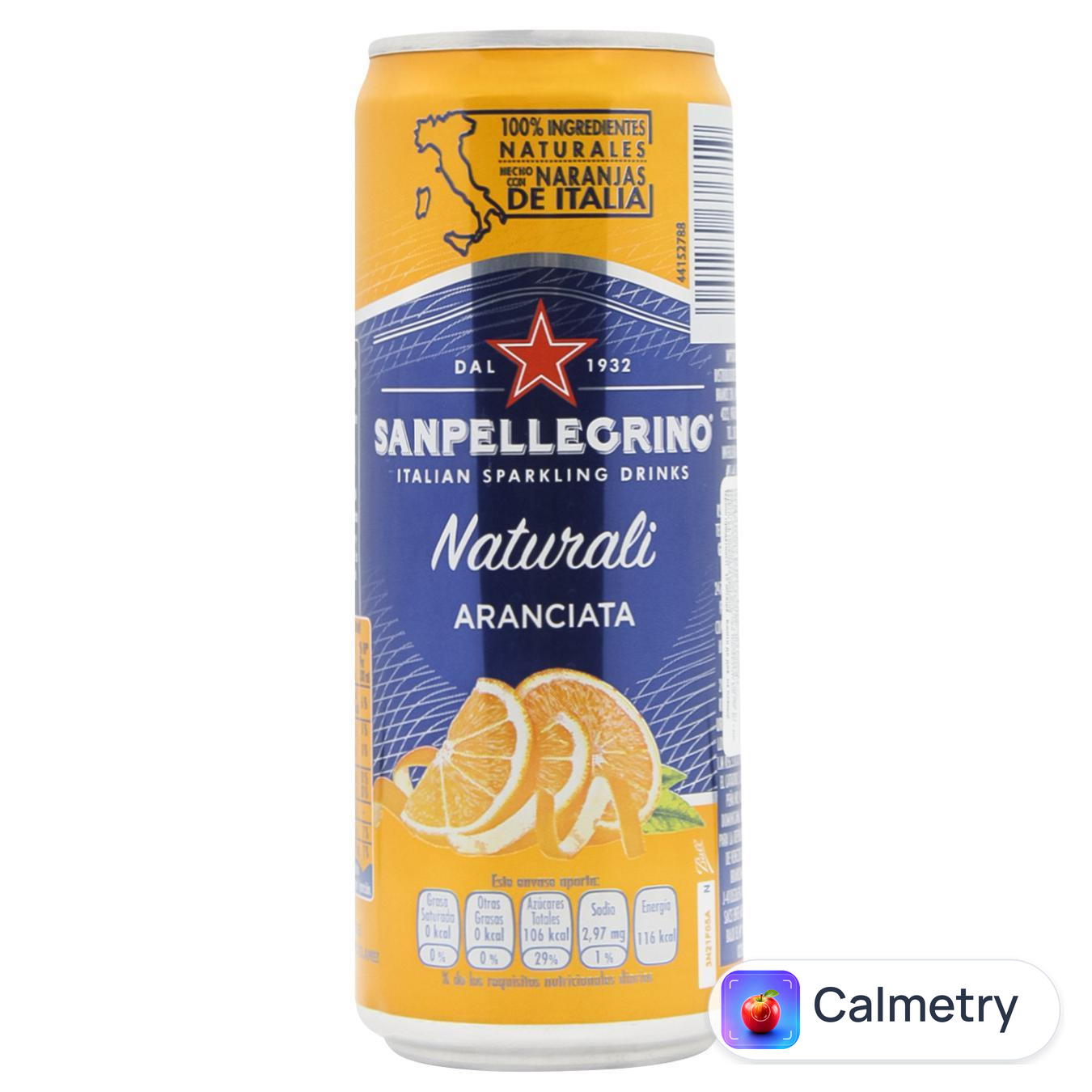 Напій газований Sanpellegrino Aranciata Апельсин 0,33л — фото продукту