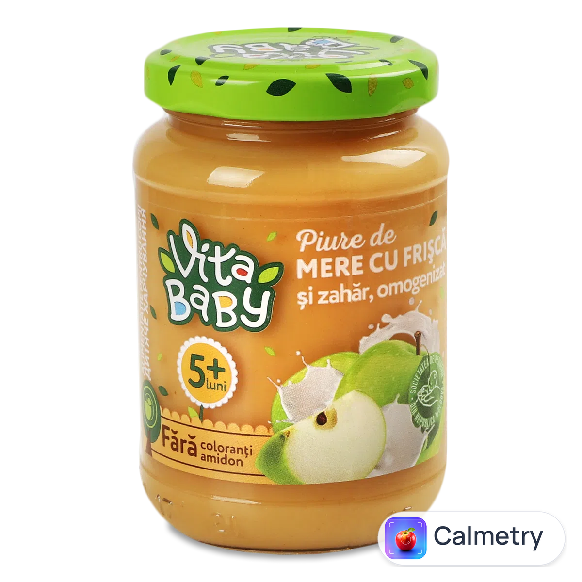 Пюре Vita baby яблуко з вершками та цукром 180г