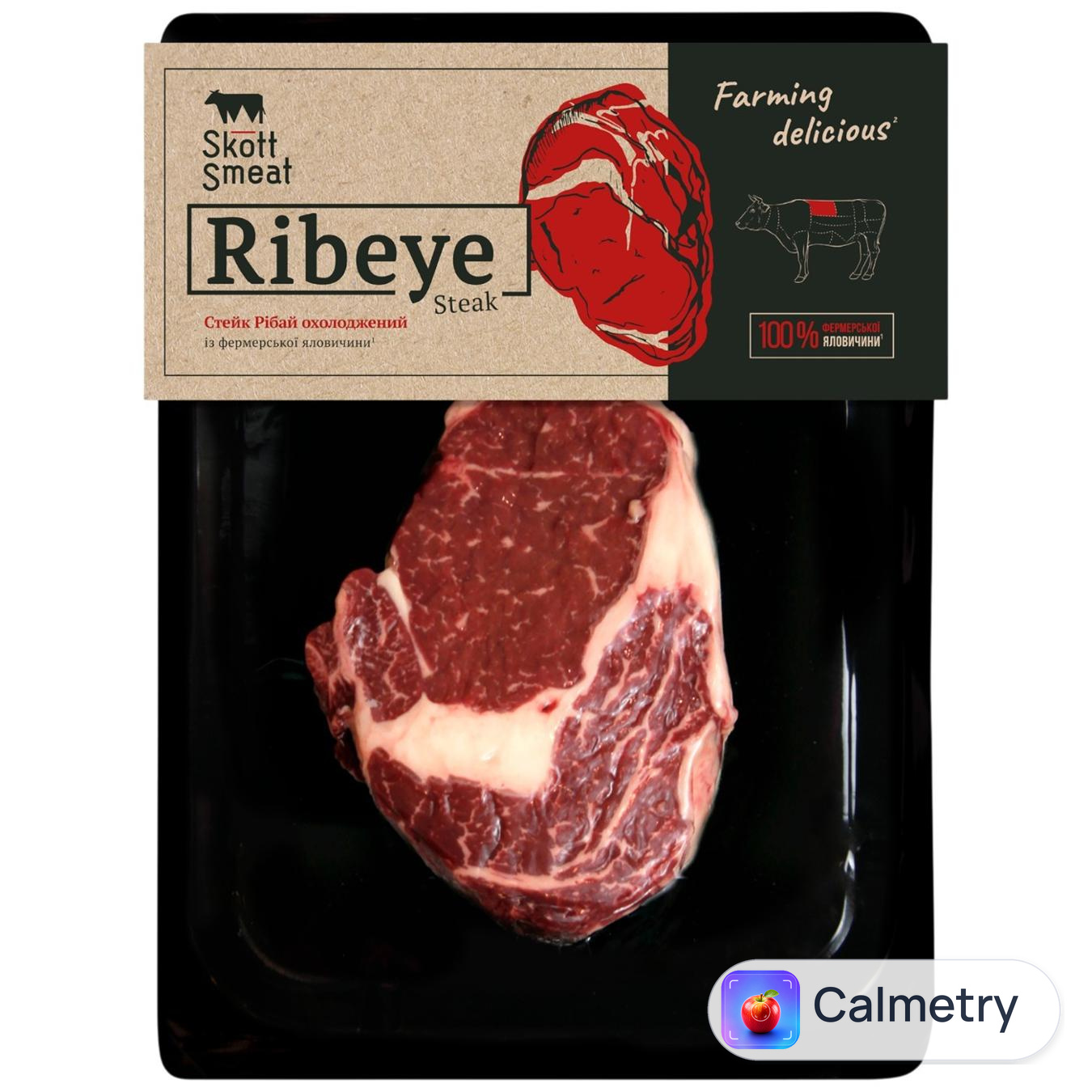 Корейка яловича Skott Smeat Рібай Стейк охолоджений ~375г