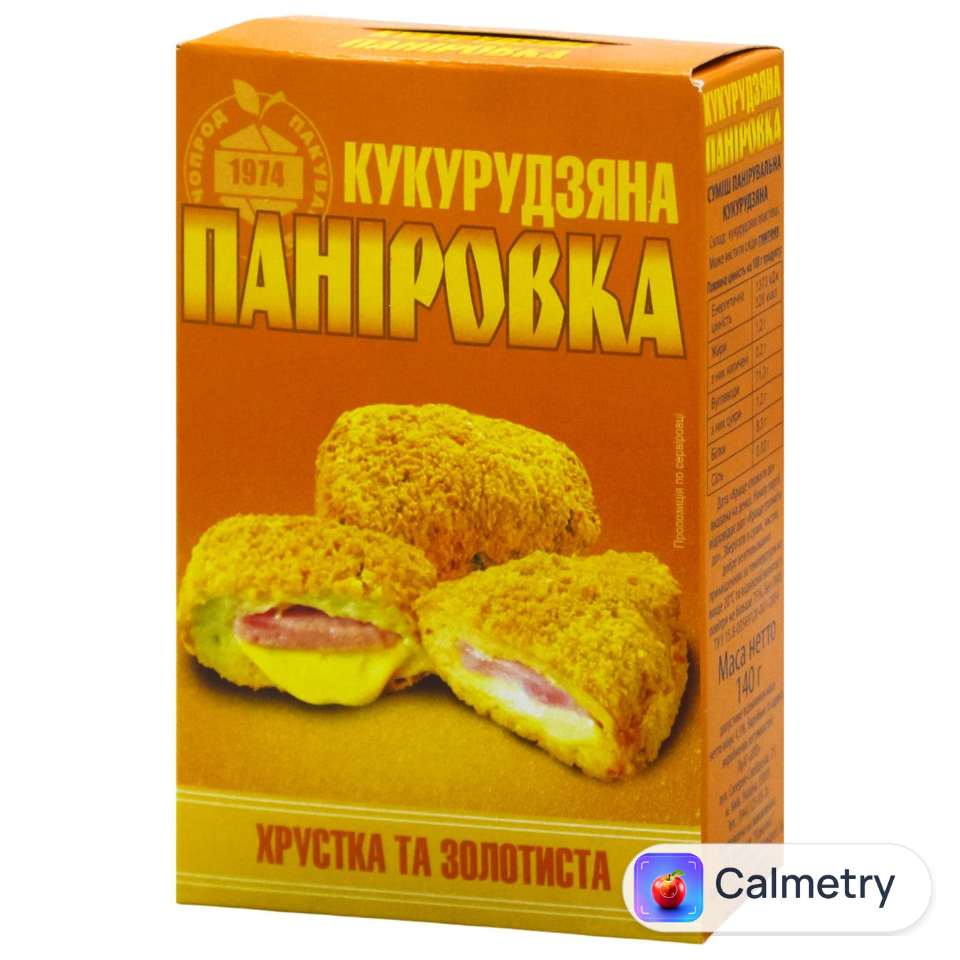 Суміш панірувальна Рідна Їжа кукурудзяна 140г — фото продукту