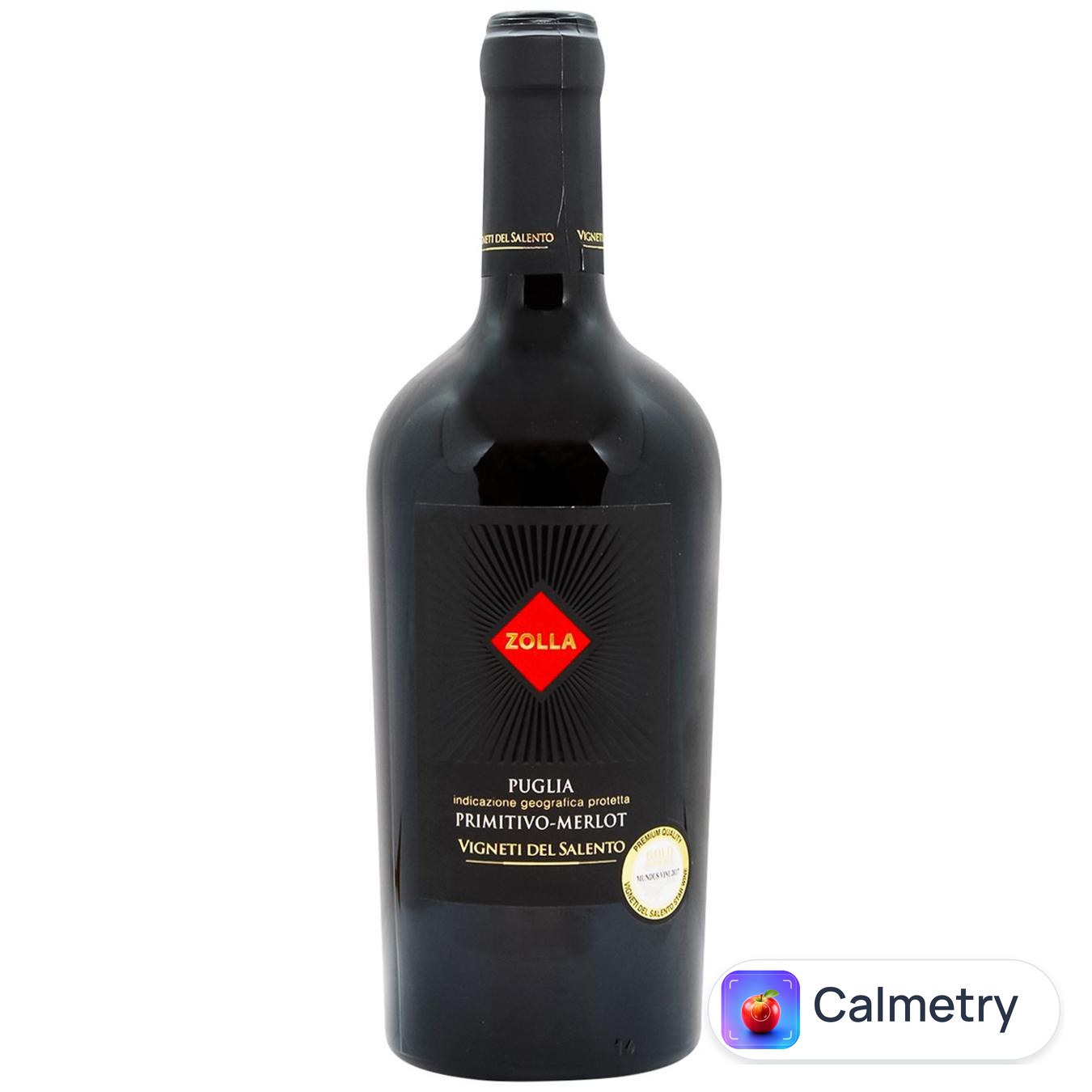 Вино Zolla Primitivo Merlot червоне напівсухе 14% 0,75л