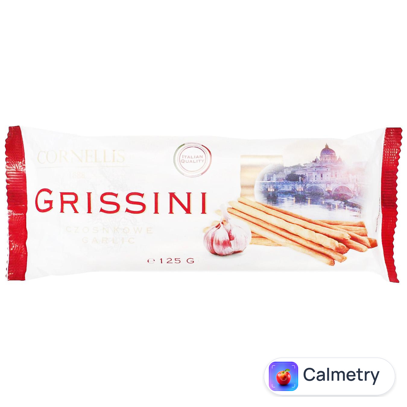 Палички Cornellis Grissini хлібні з часником 125г