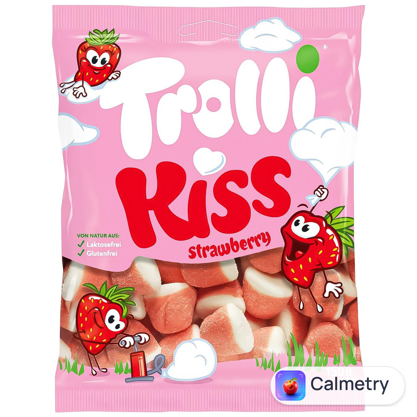 Цукерки Trolli Kiss Strawberry желейні 150г