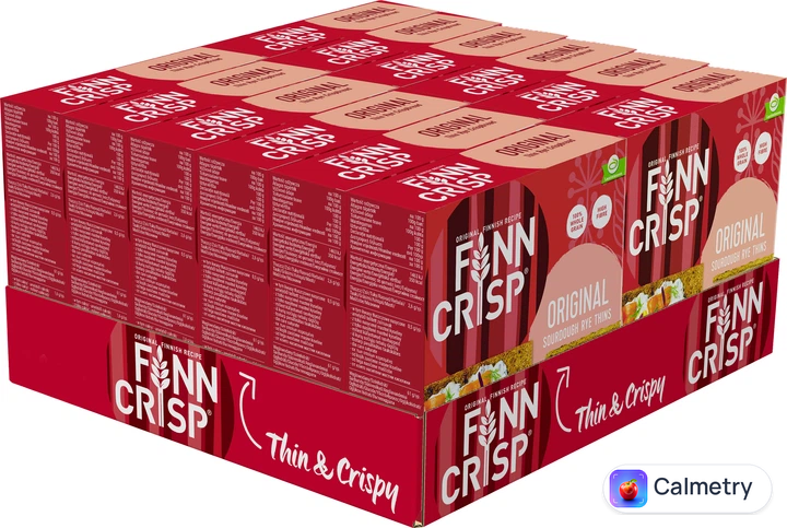 Упаковка Сухариків Finn Crisp Oringinal taste житніх цільнозернових 300 г х 12 шт