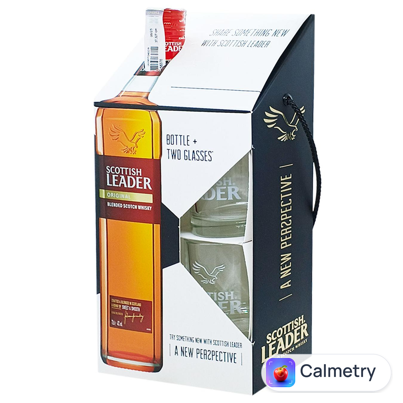 Віскі Scottish Leader 3yo Box з 2 бокалами 40% 0,7л