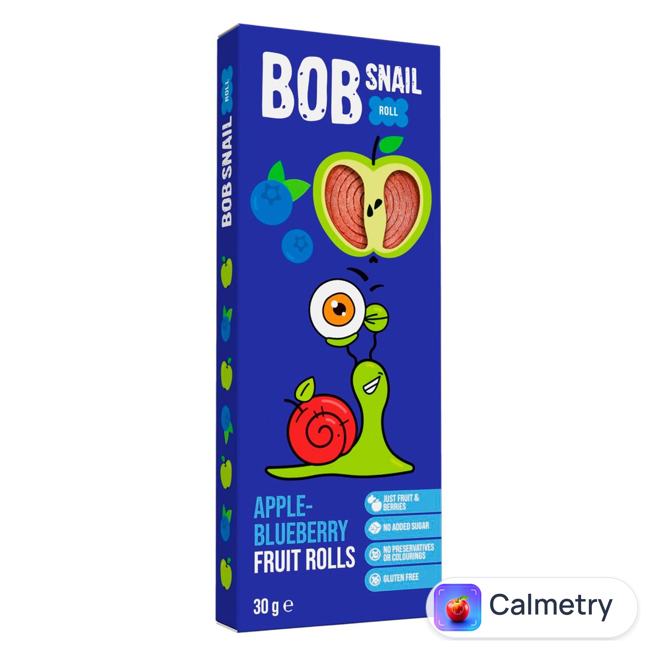 Цукерки Bob Snail Яблуко-чорниця натуральні 30г