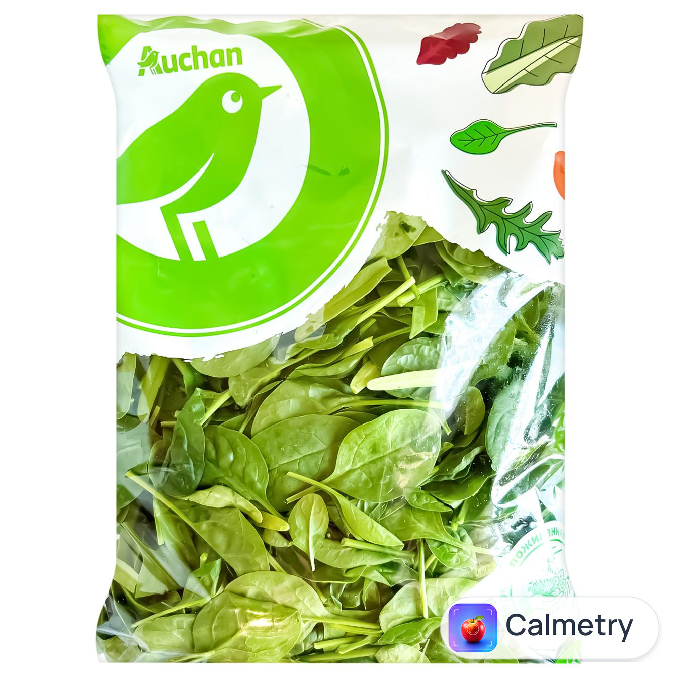 Салат Auchan шпинат 250г