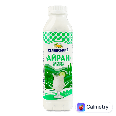 Айран Селянський з огірком та кропом 1,6% пет, 420г