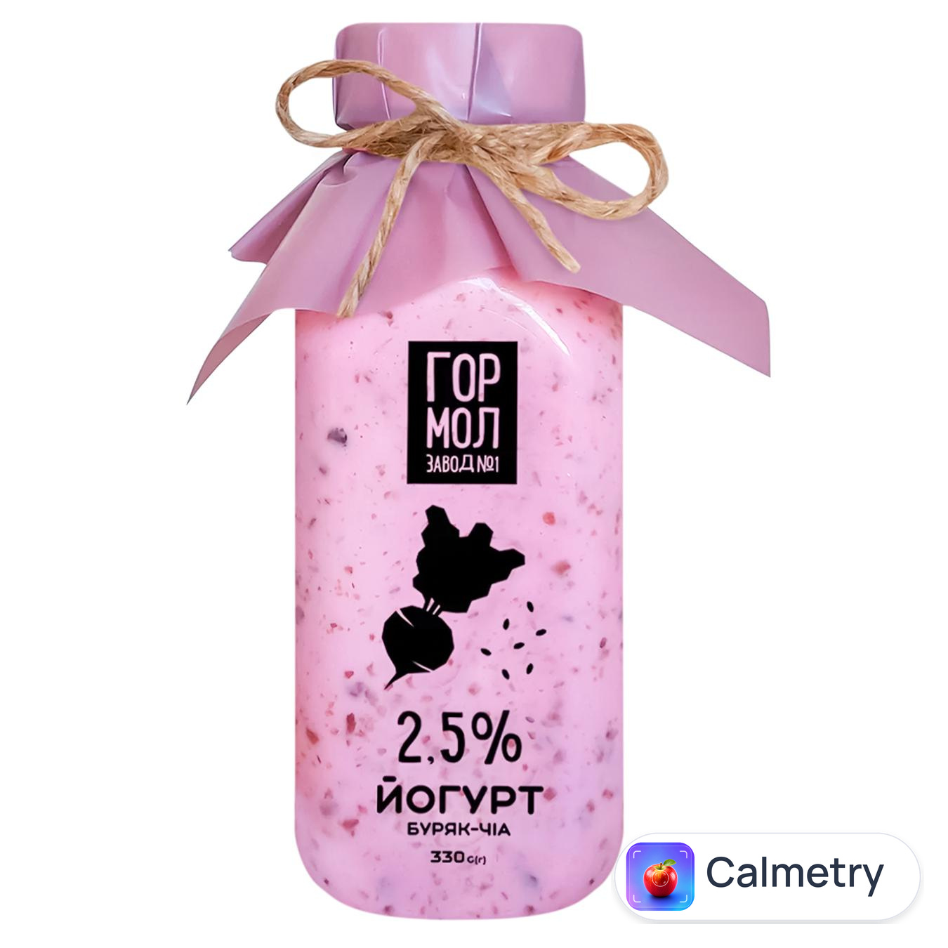 Йогурт Гормолзавод №1 Буряк-чіа 2,5% 330г
