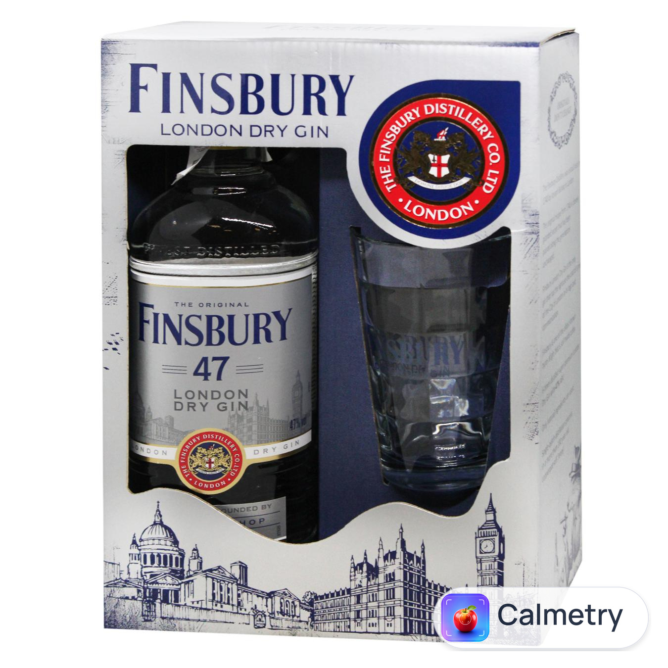 Джин Finsbury Platinum 47% 0,7л + склянка