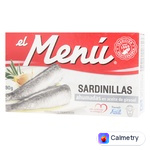 Сардини El Menu середземноморські копчені в соняшниковій олії 90г