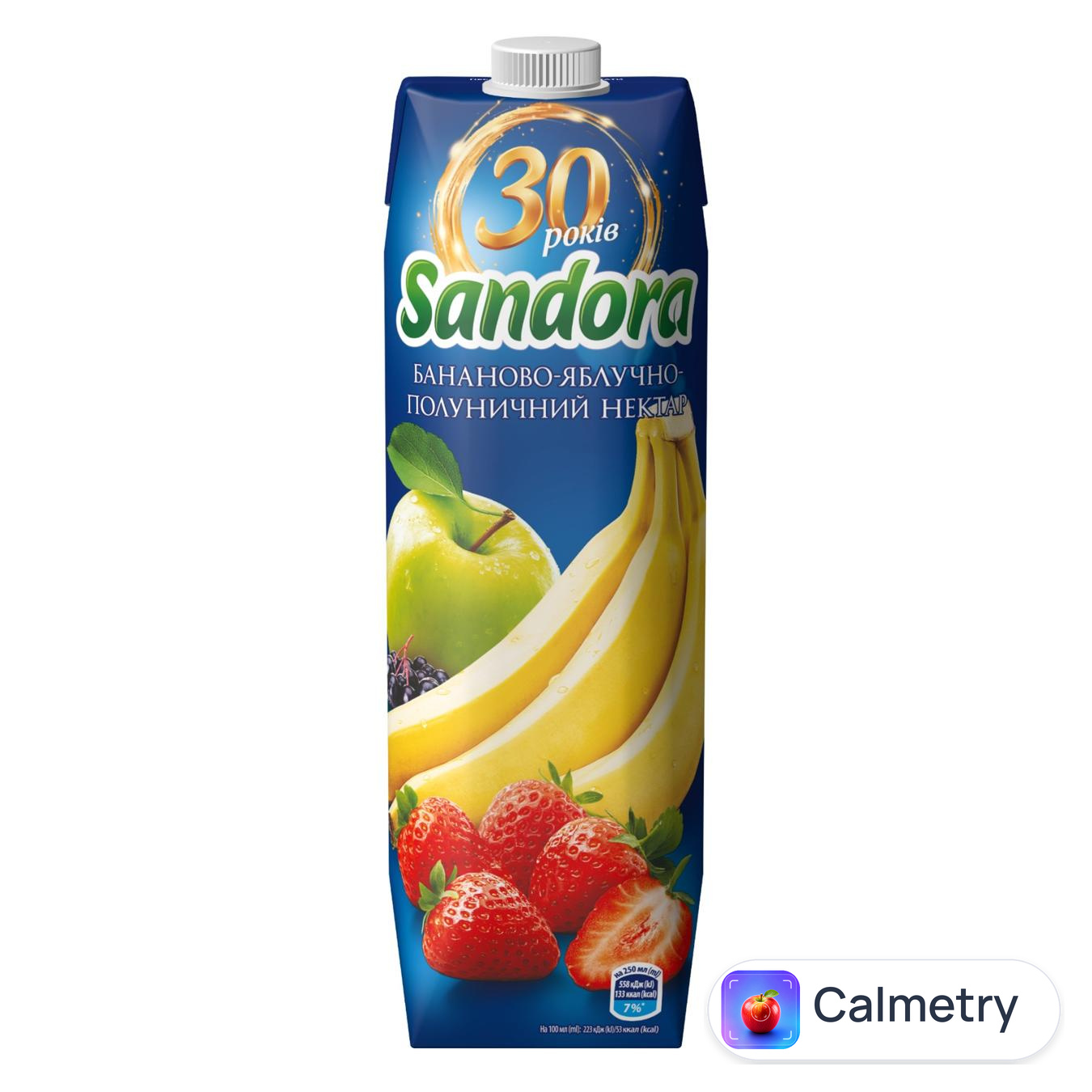 Нектар Sandora бананово-яблучно-полуничний 0,95л