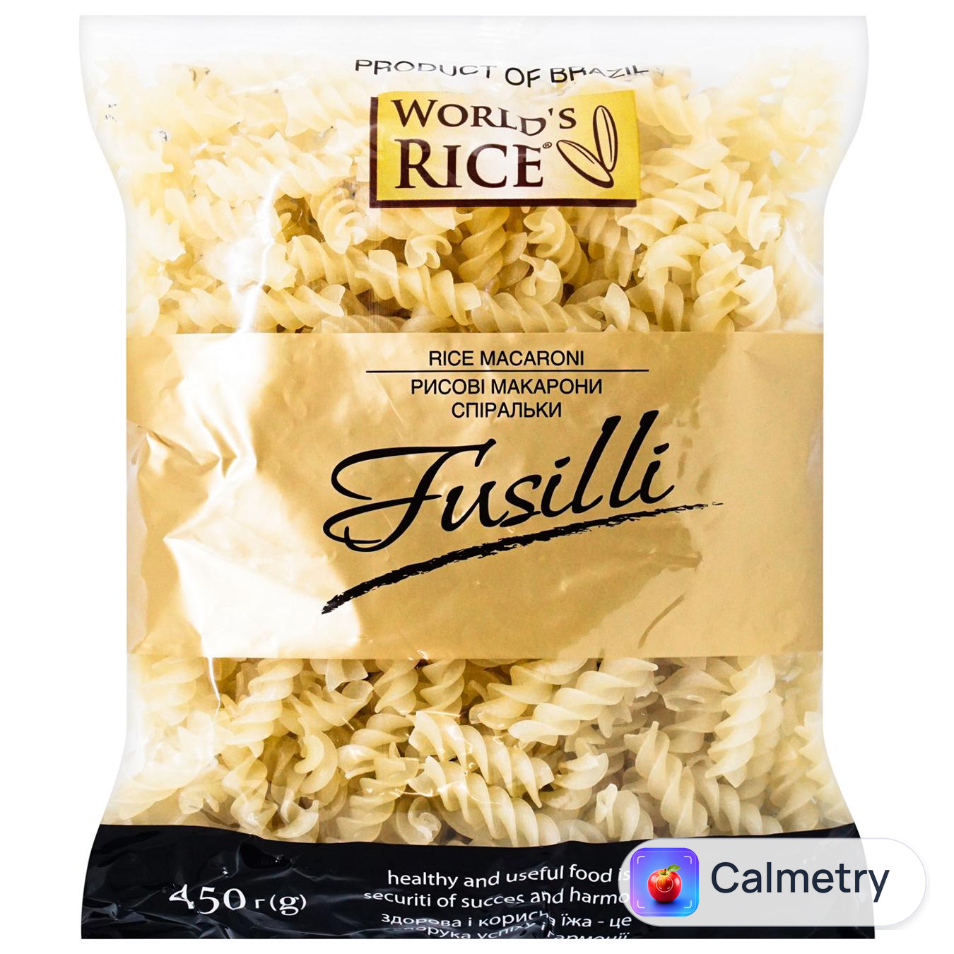 Макаронні вироби World's Rice Спіральки рисові 450г