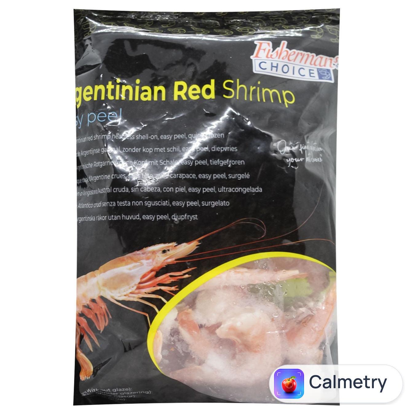 Хвости креветки Fisherman's Choice Аргентинські червоні в панцирі без голови свіжоморожені 16/20 800г