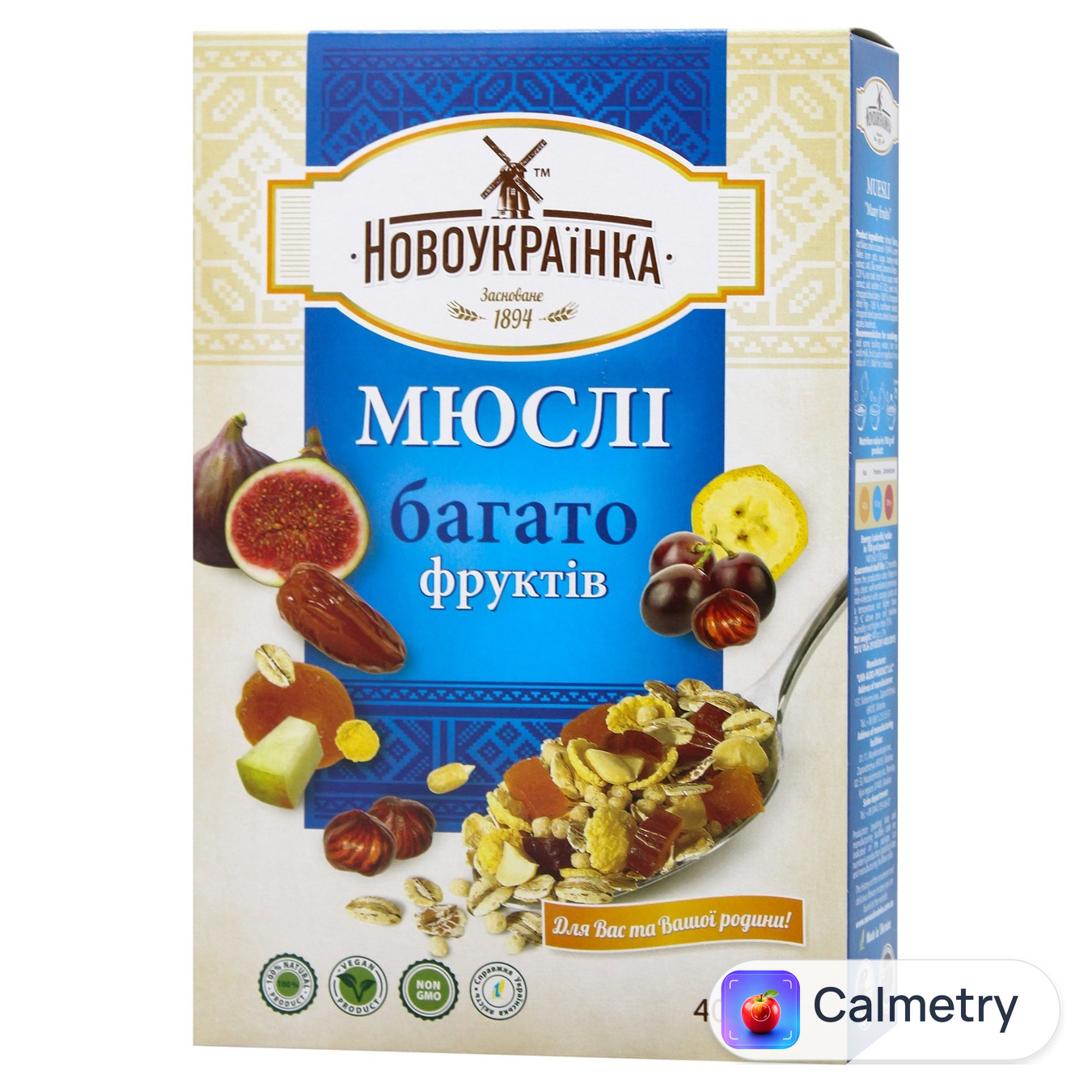 Мюслі Новоукраїнка Багато фруктів 400г