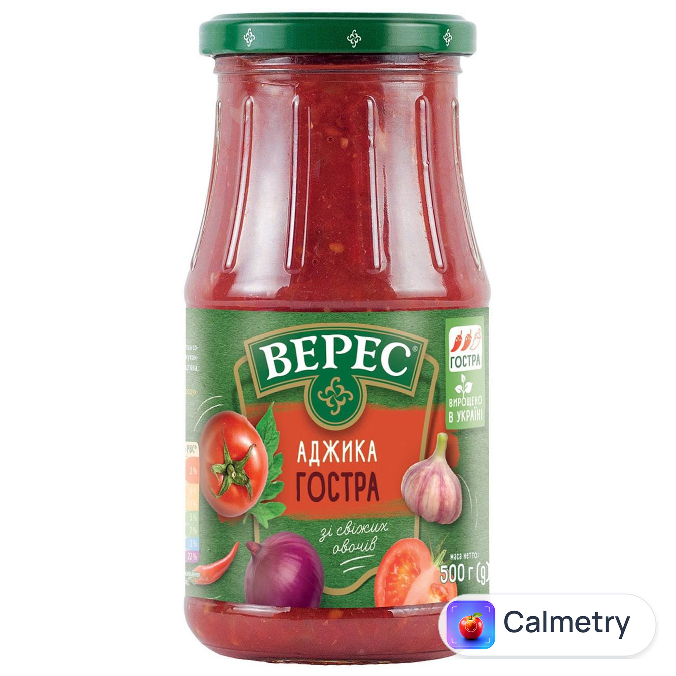 Аджика Верес гостра 445г — фото продукту