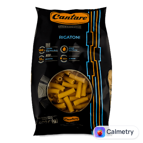 Вироби макаронні Cantare Rigatoni, 400г