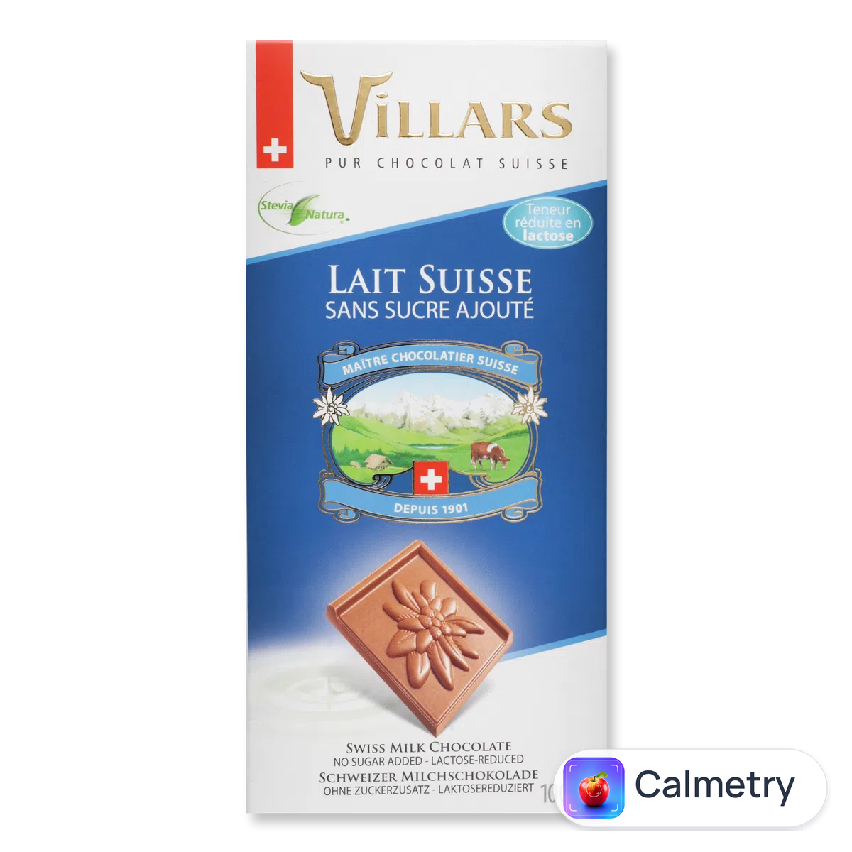 Шоколад молочний Villars без цукру 100г