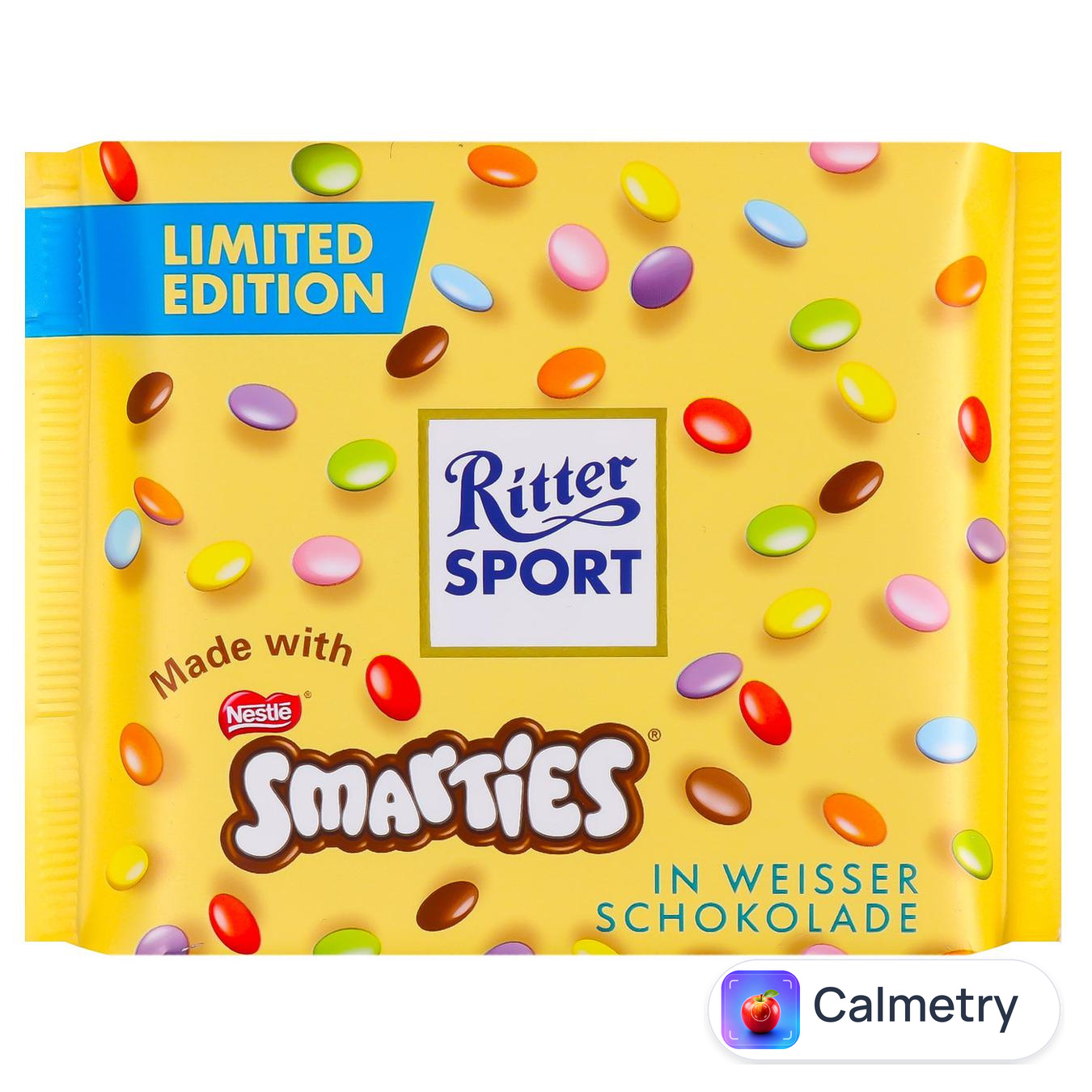 Шоколад білий Ritter Sport з дропсом Smarties 100г