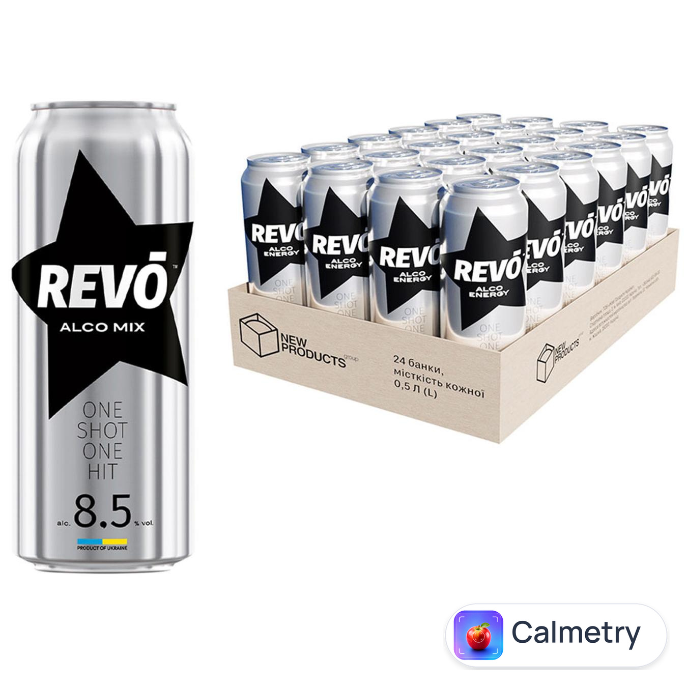 Напій слабоалкогольний Revo енергетичний 8,5% 0,5л 24шт