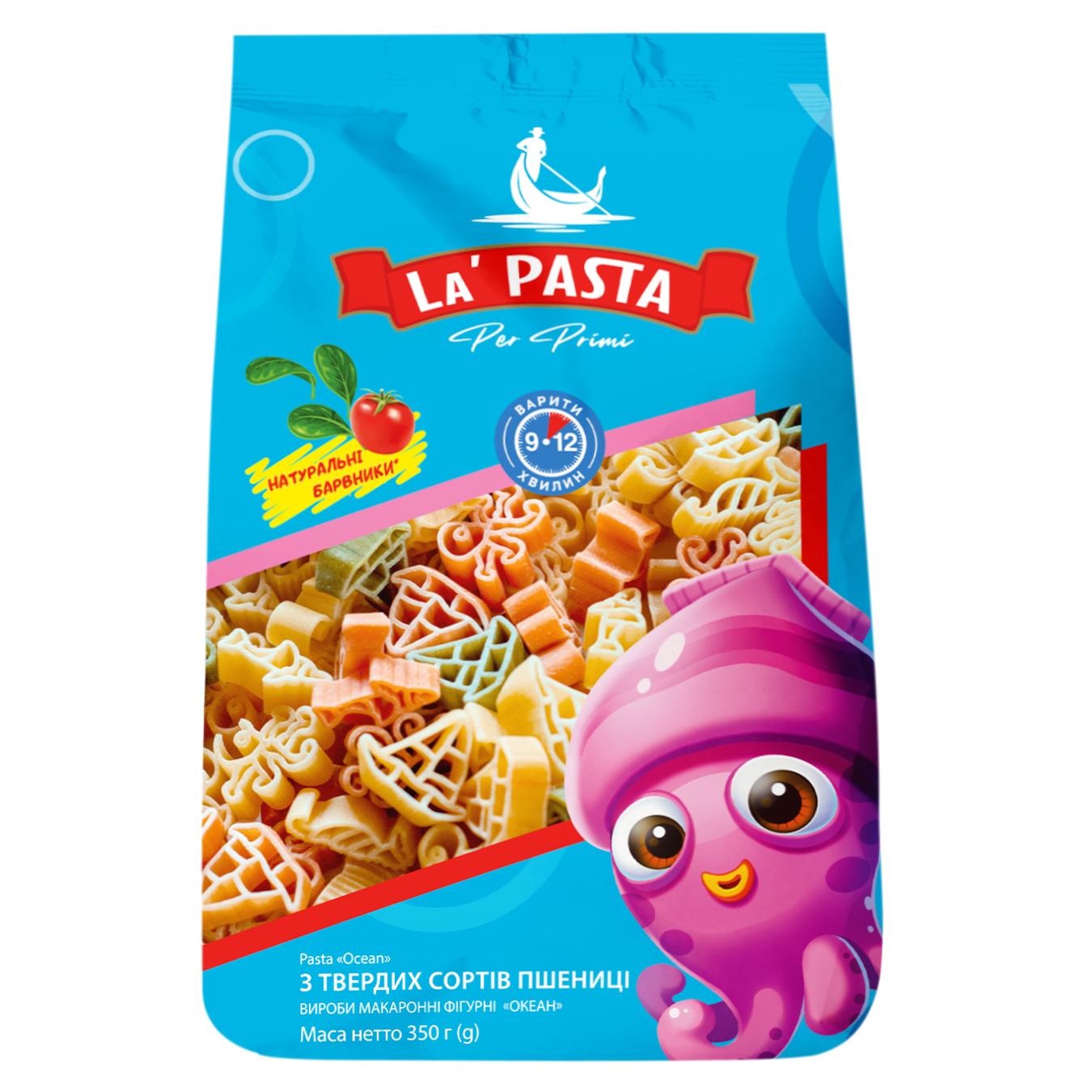 Макаронні вироби La Pasta Per Primi Ocean з твердих сортів пшениці 350г — фото продукту