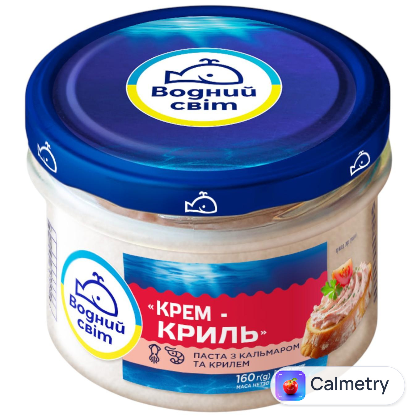 Паста Водний Світ крем-криль з кальмаром та крилем 160г