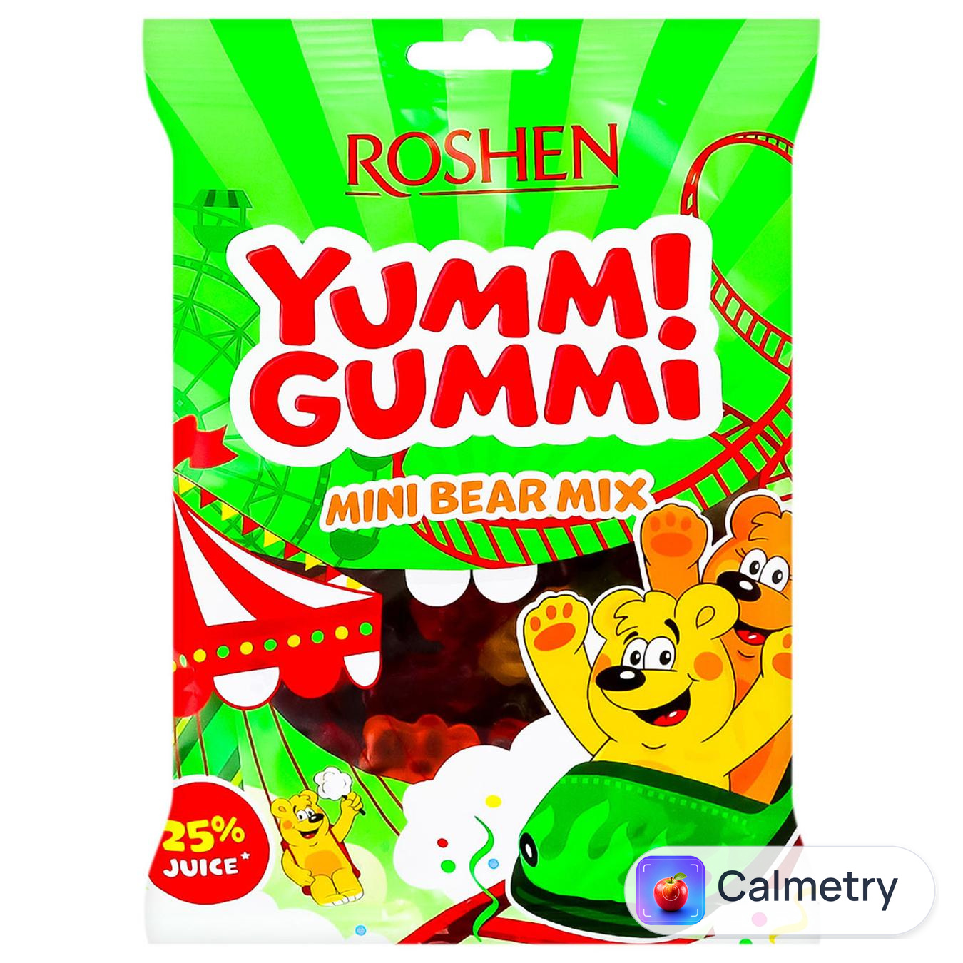 Цукерки Roshen Yummi Gummi Mini Bear Mix 165г — фото продукту