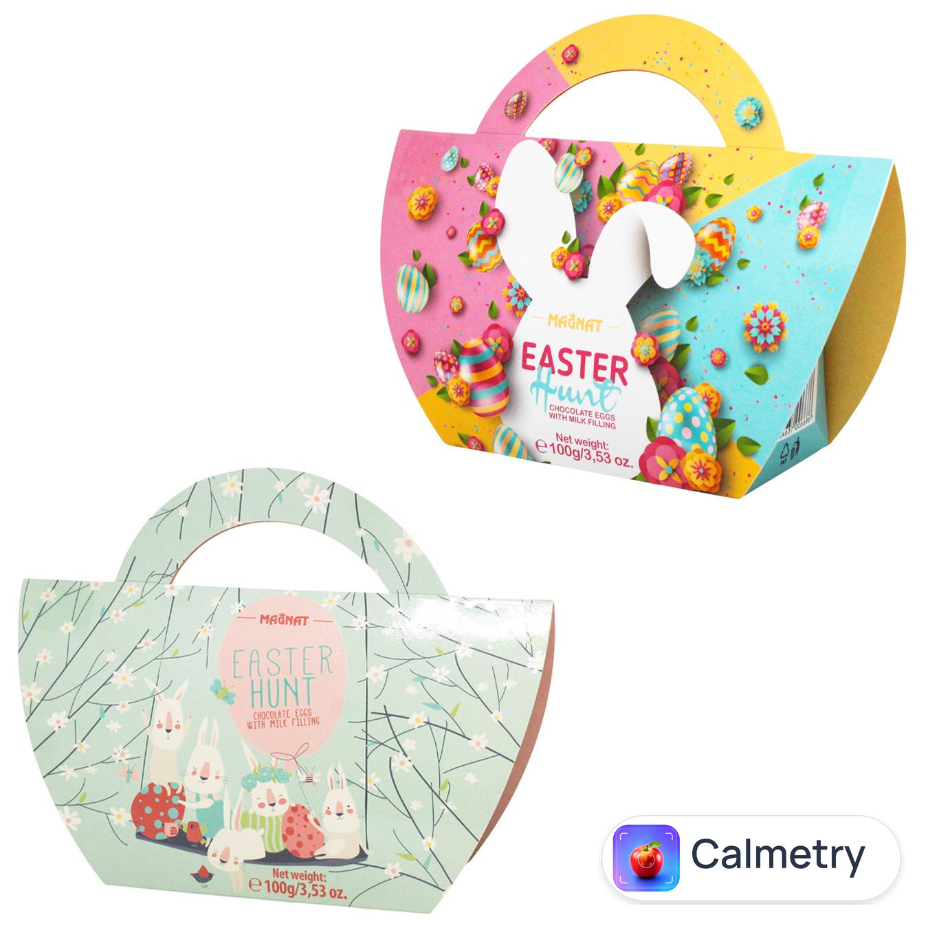 Цукерки Magnat Easter Hunt Праліне з молочного шоколаду з молочною начинкою 100г