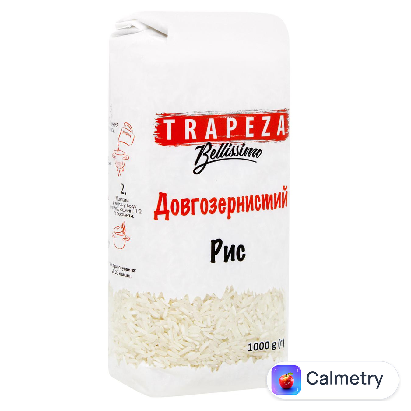 Рис Trapeza довгозернистий 1кг — фото продукту