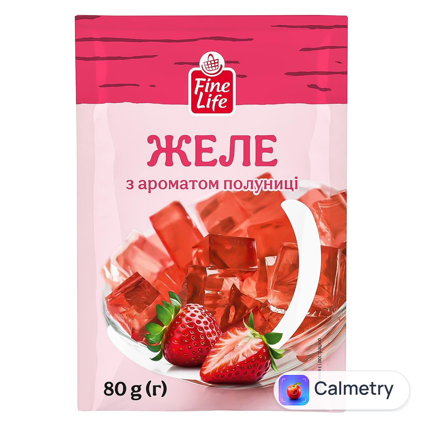 Желе Fine Life з ароматом полуниці 80г