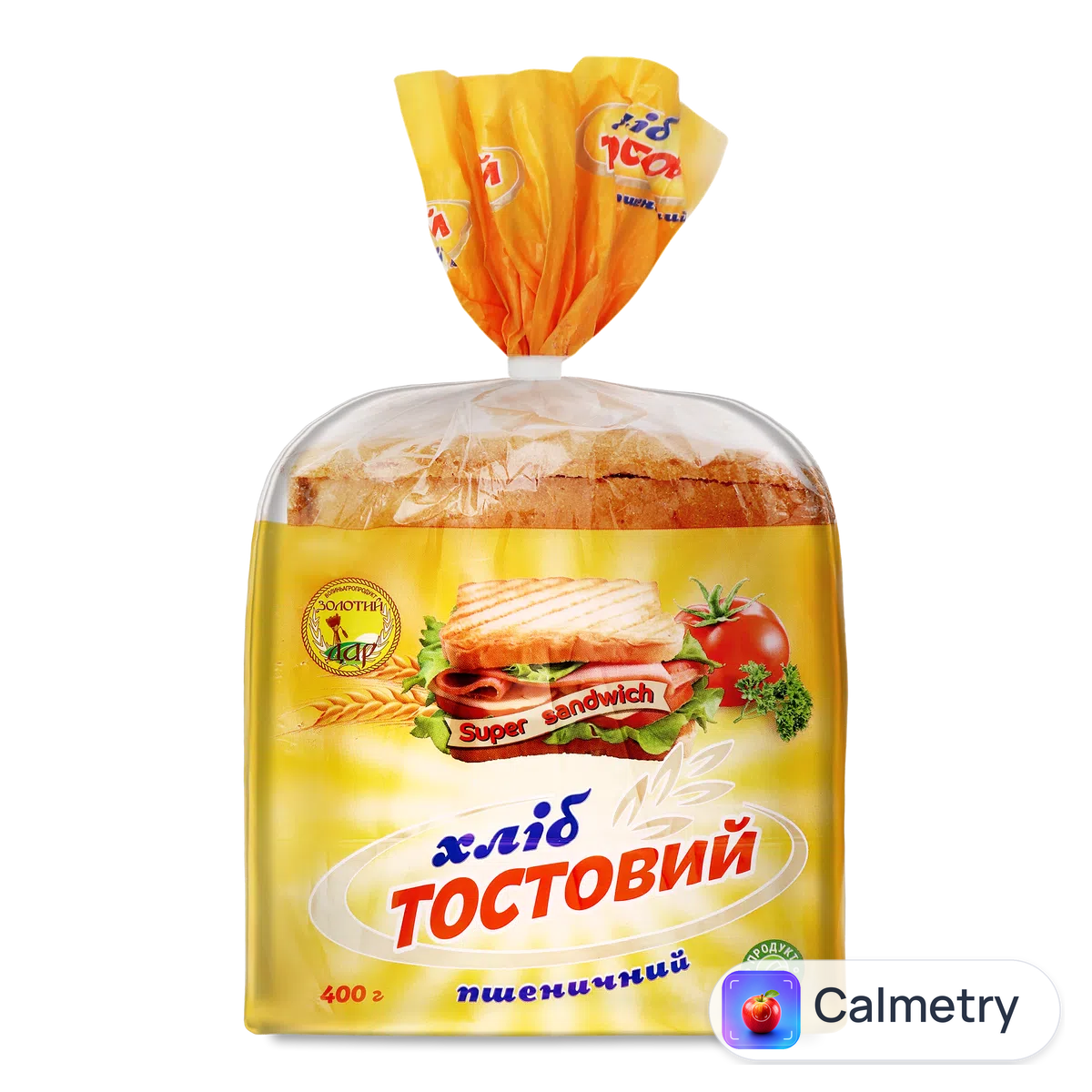 Хліб «Золотий дар» «Тостовий» пшеничний 400г