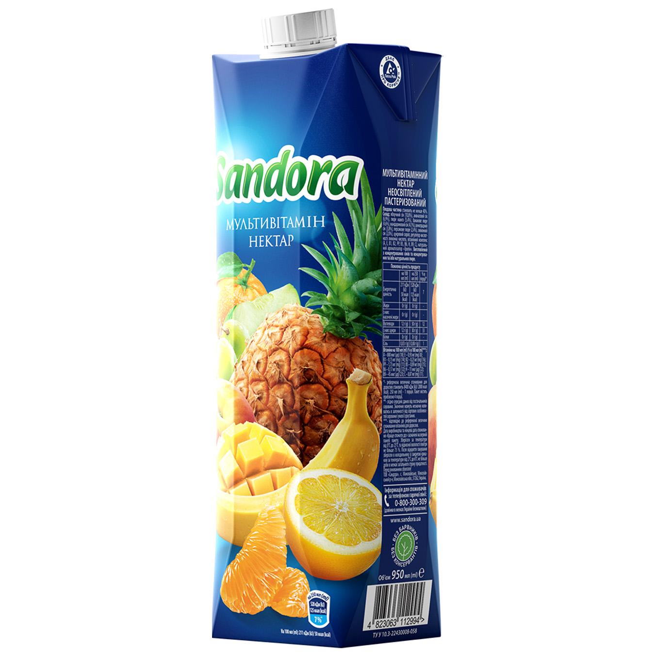 Нектар Sandora мультивітамінний 0,95л — фото продукту