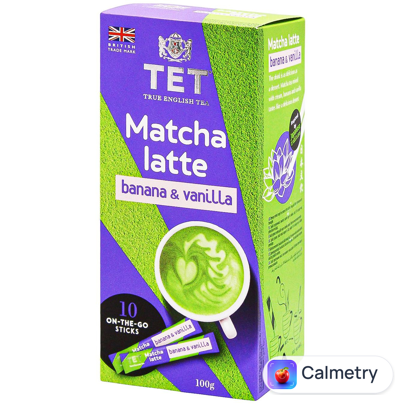 Напій на основі зеленого чаю ТЕТ Matcha Latte банан та ваніль 10г*10шт