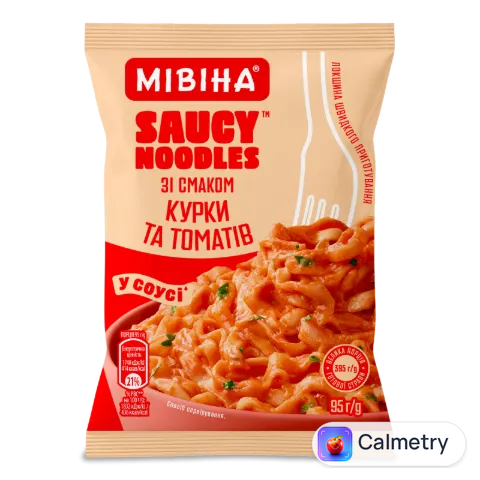 Локшина Мівіна Saucy noodles смак курки та томатів