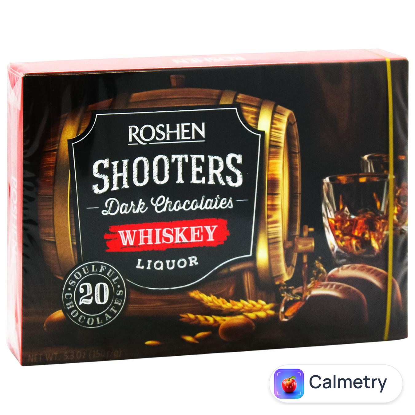 Цукерки Roshen Shooters шоколадні віскі-лікер 150г