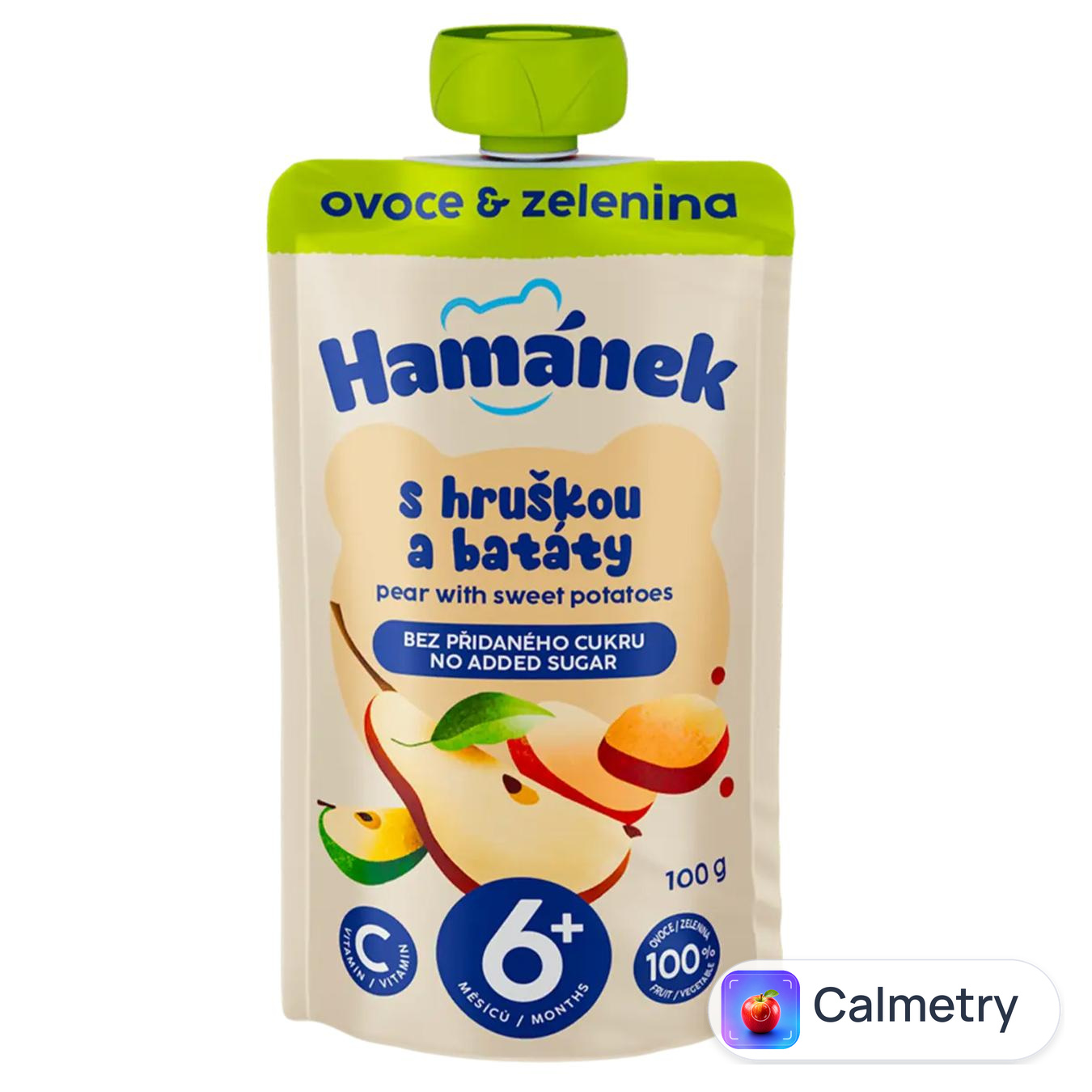 Пюре Hamanek Яблуко груша та батат 100г