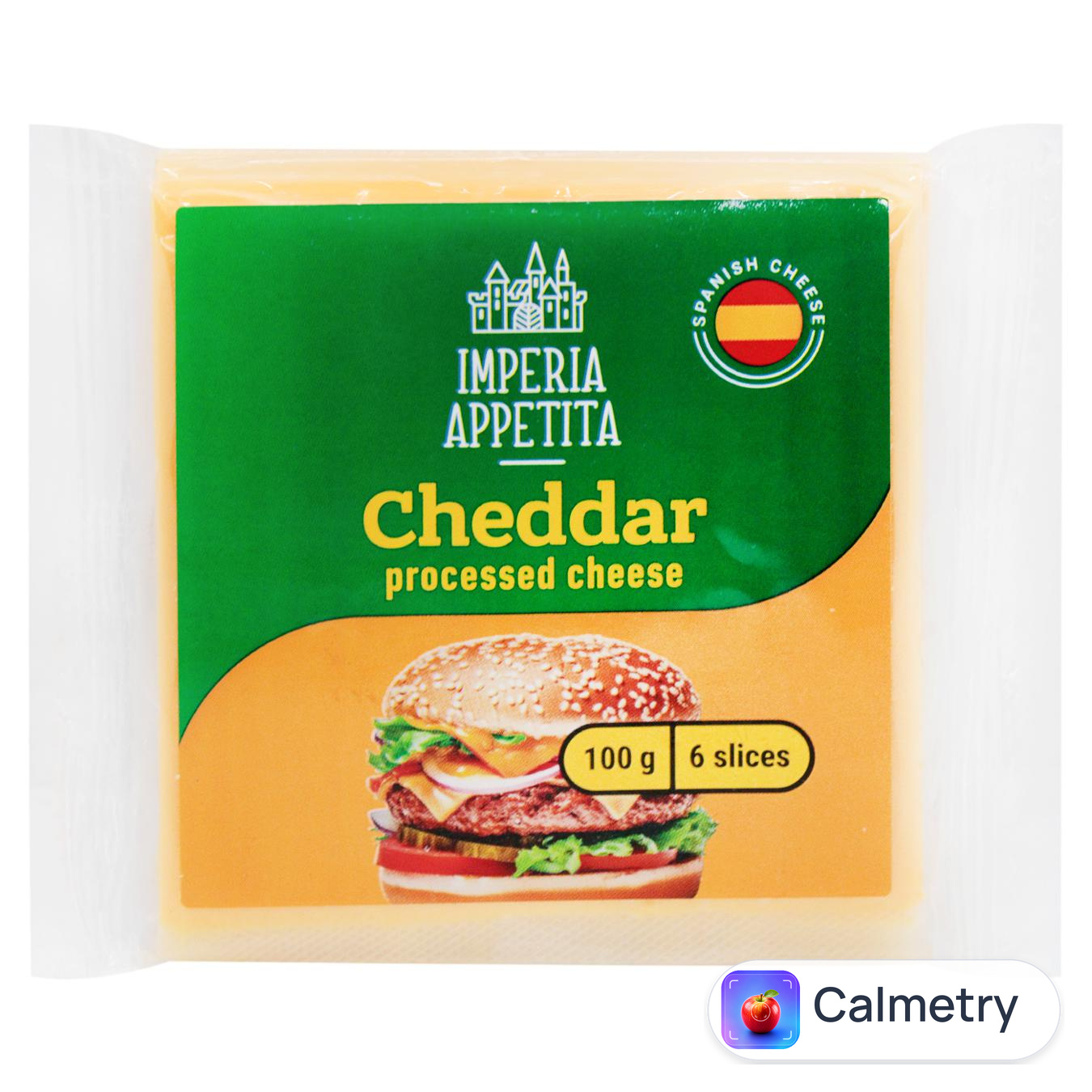 Продукт сирний плавлений Imperia Apetitta Чеддер 45% 100г