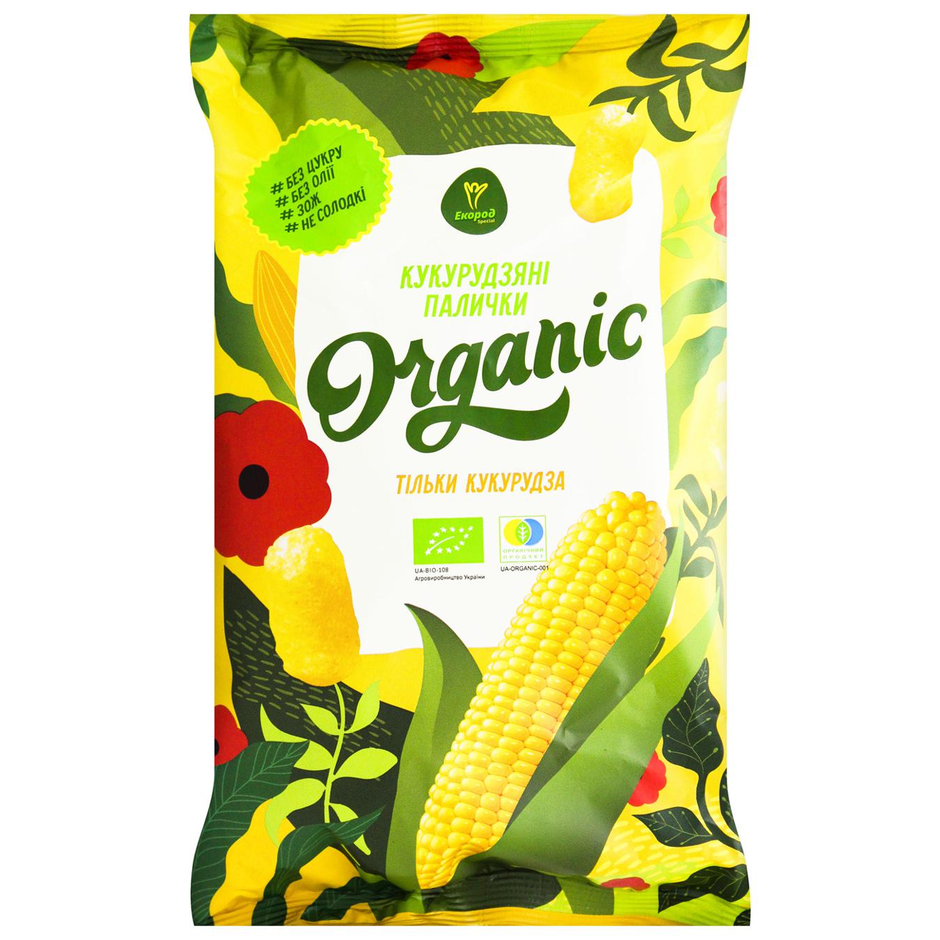 Палички кукурудзяні Екород Organic 50г — фото продукту