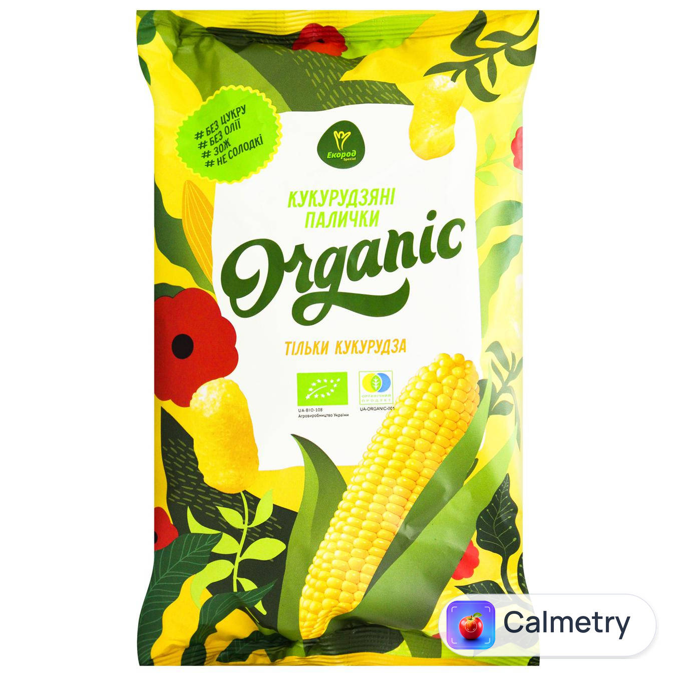 Палички кукурудзяні Екород Organic 50г — фото продукту