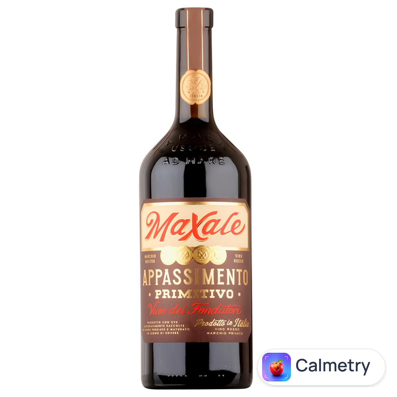 Вино Maxale Appassimento Primitivo червоне напівсухе 14,5% 0,75л