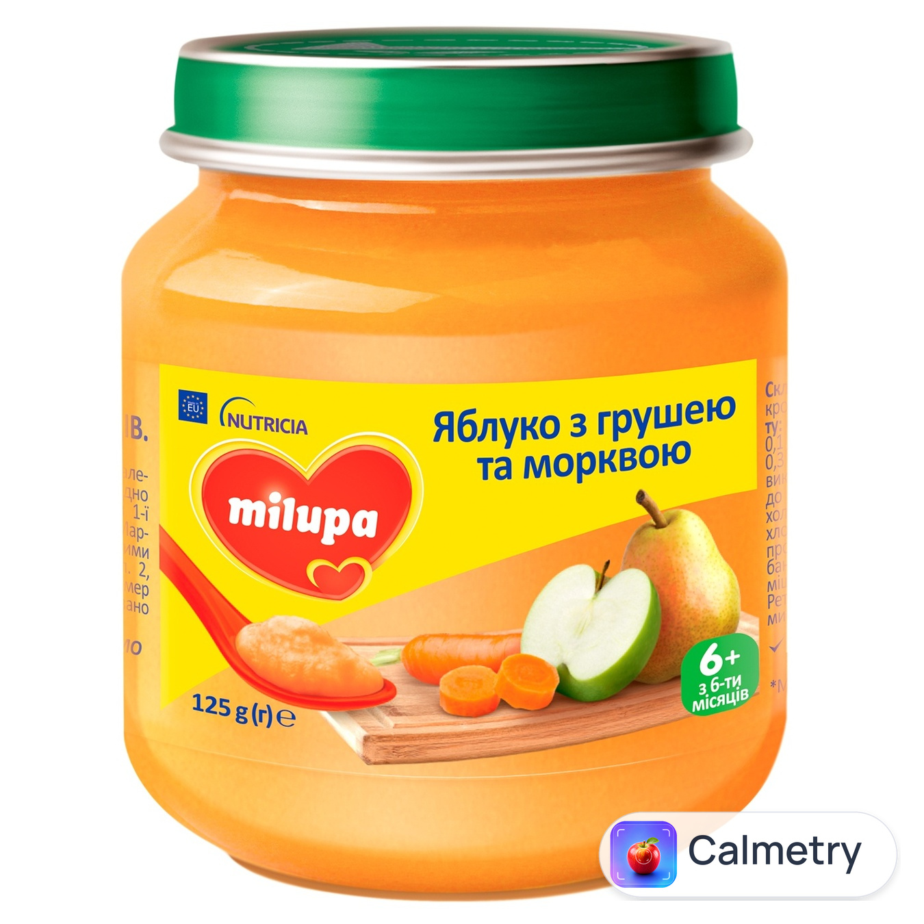 Пюре фруктове Milupa Яблуко з грушею та морквою 125г