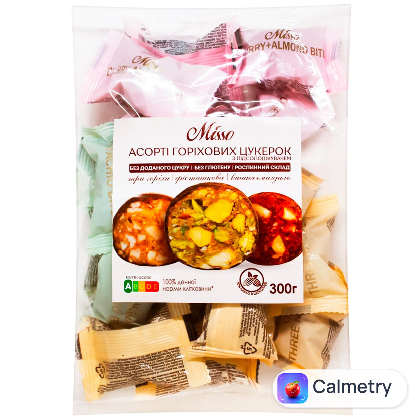 Цукерки Misso горіхові асорті 300г