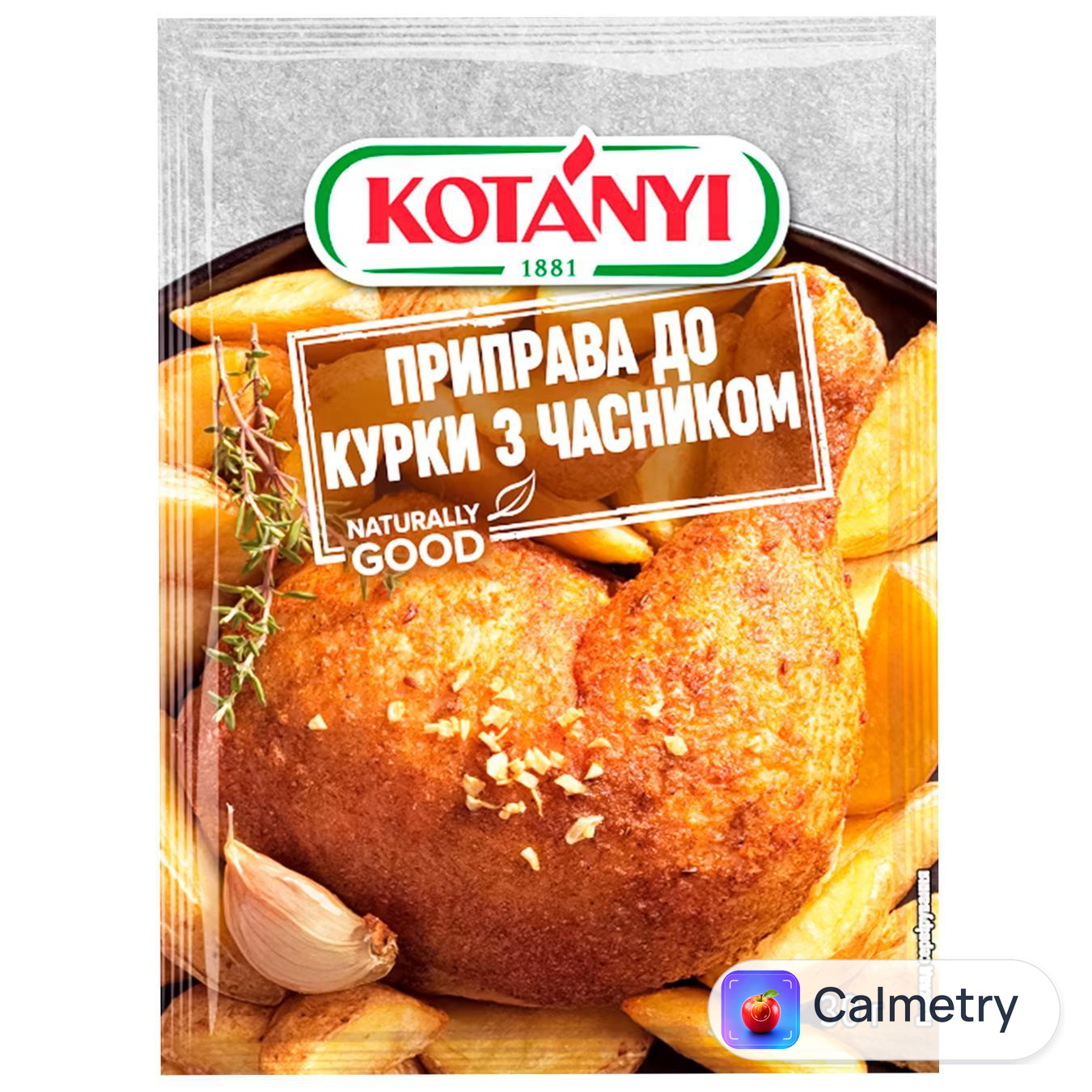 Приправа Kotanyi до курки з часником 30г — фото продукту